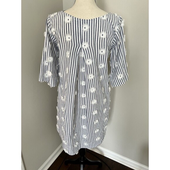 Roller Rabbit Blue And White Striped Shift Dress Size XS EUC - Picture 3 of 7